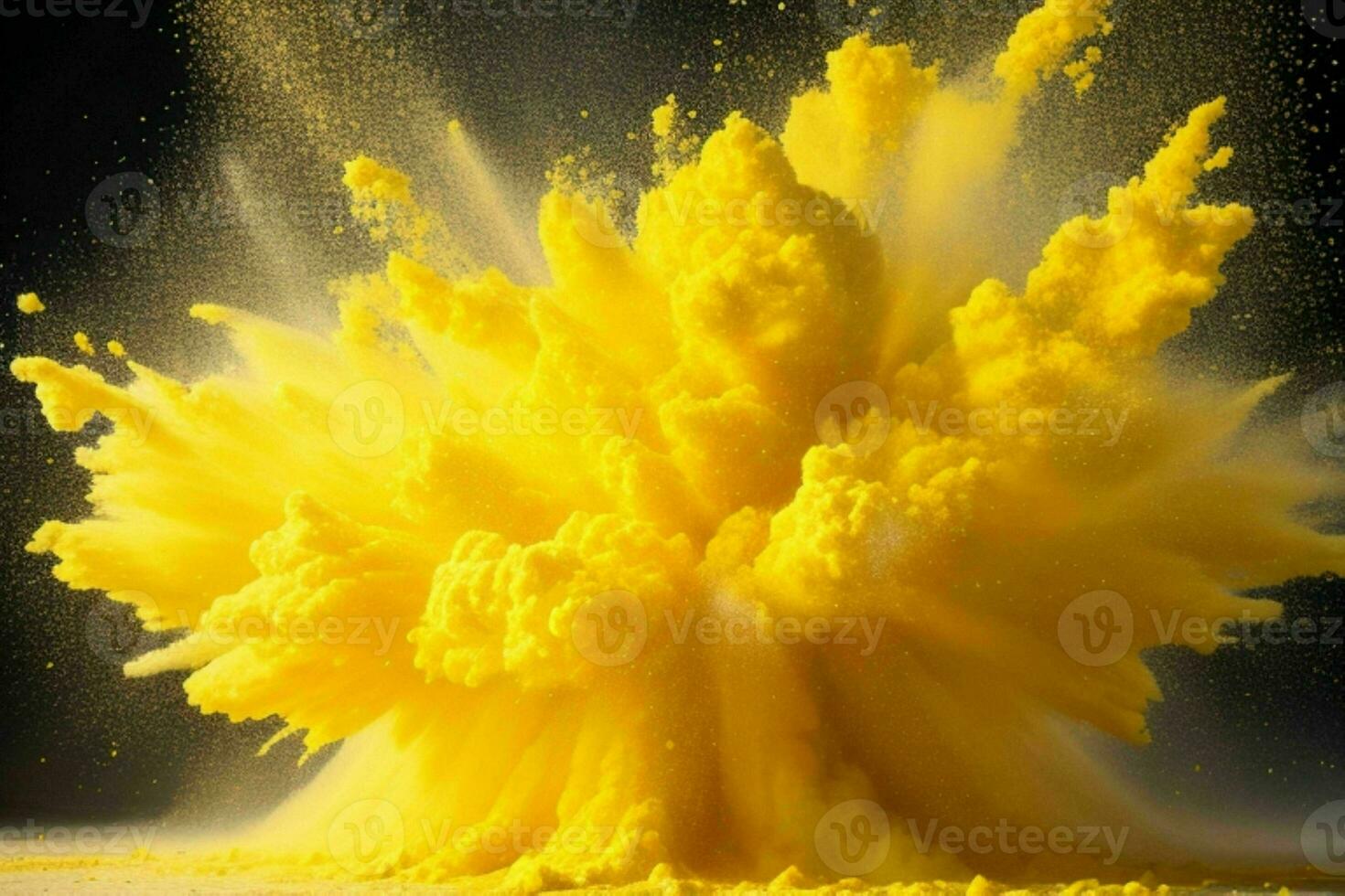 Abstract powder explosion background. AI Generative Pro Photo