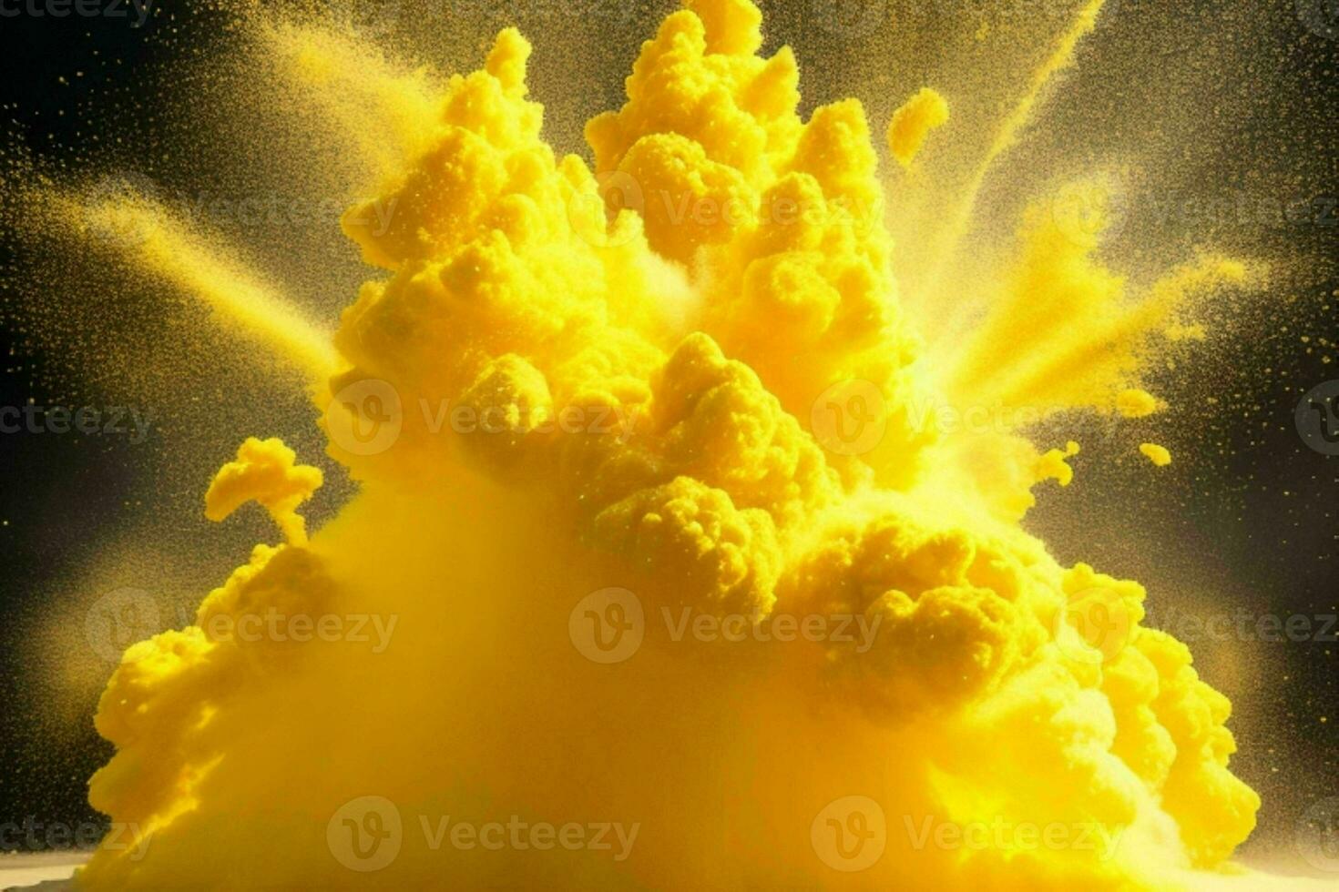 Abstract powder explosion background. AI Generative Pro Photo