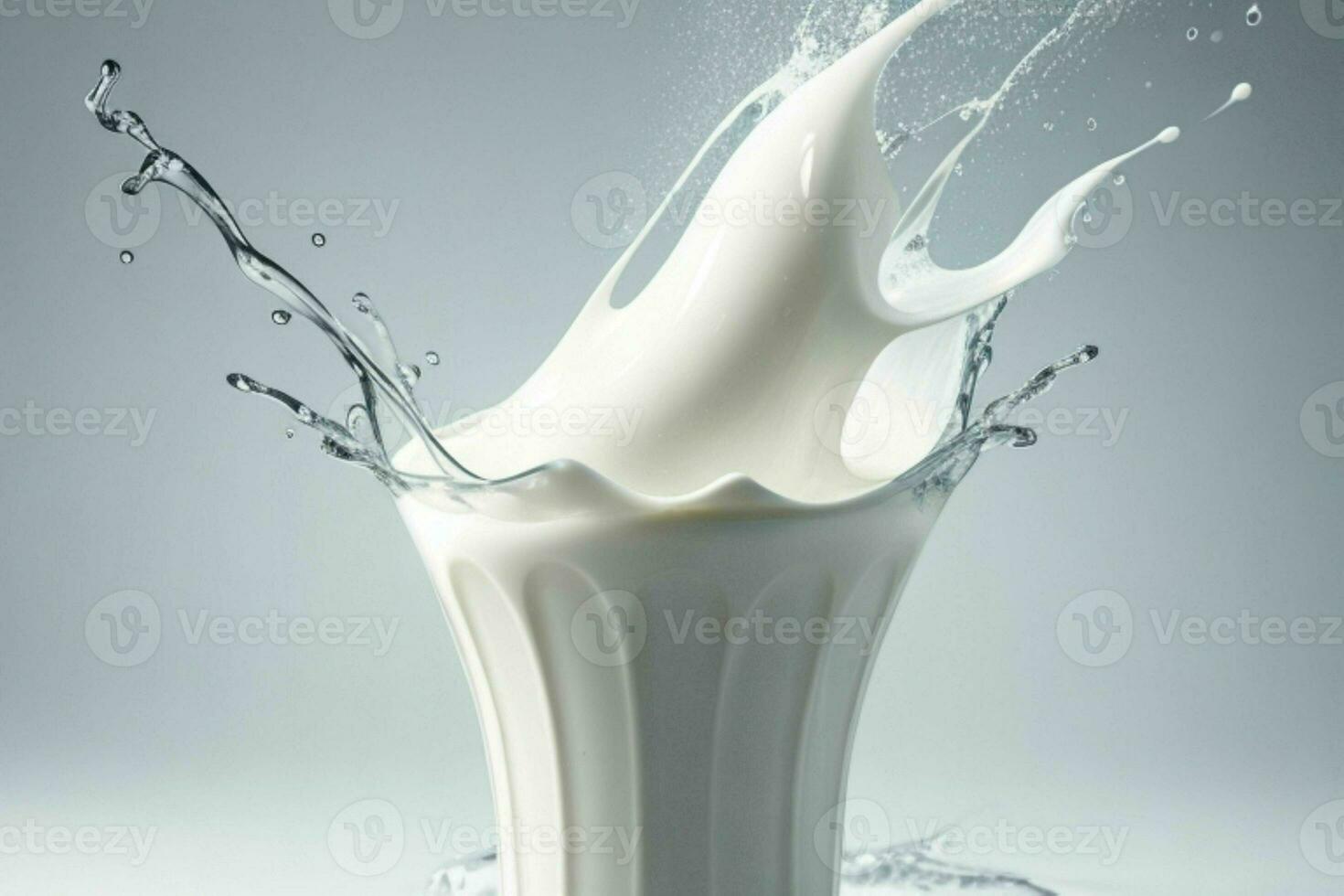 Milk splash. AI Generative Pro Photo