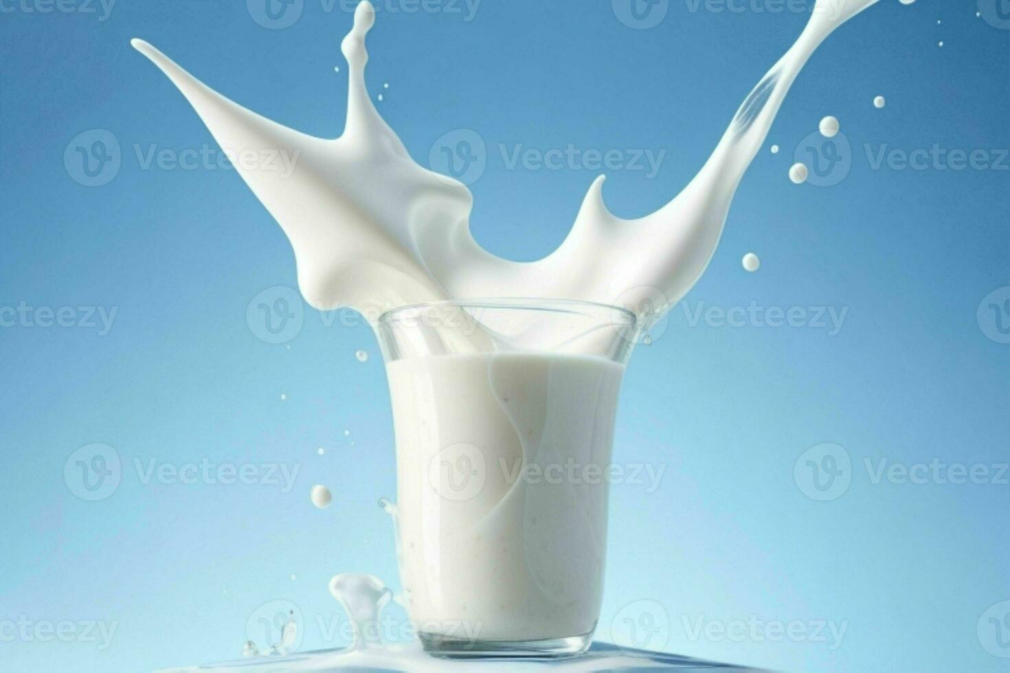 Milk splash. AI Generative Pro Photo