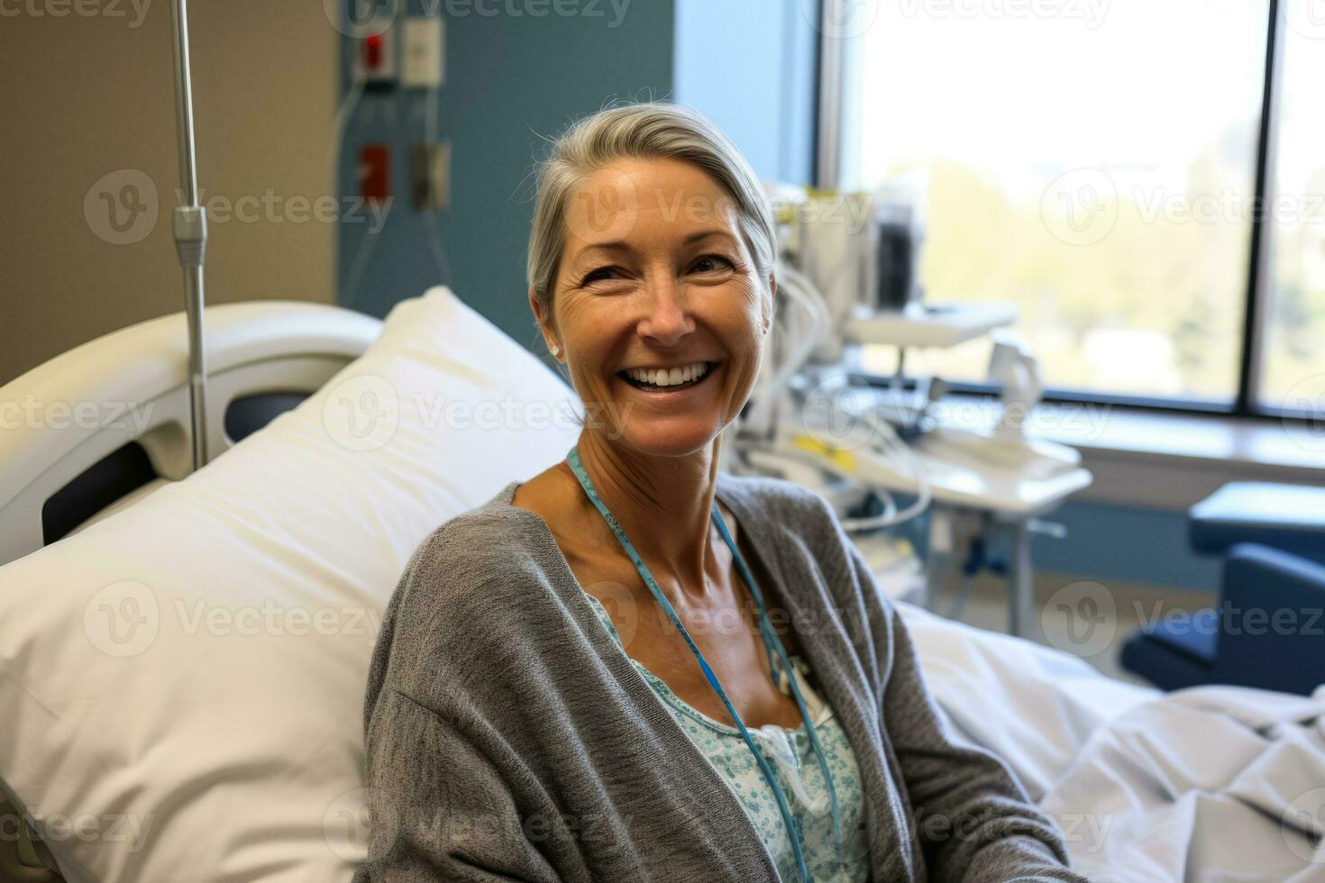 Cancer patient strengthening spirit through meaningful moments of prayer photo