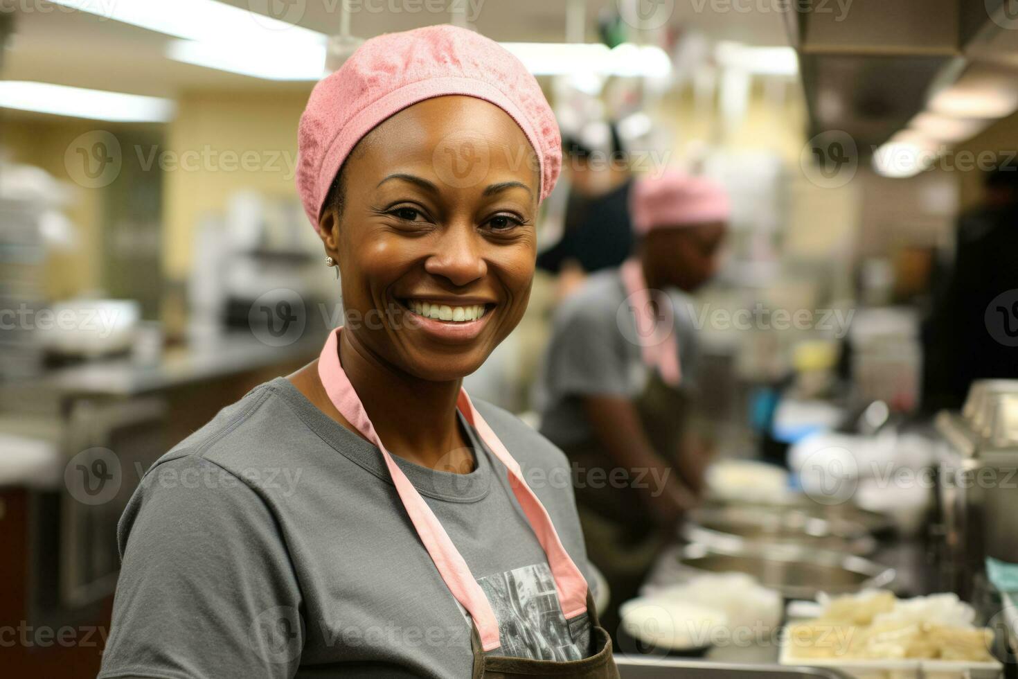 Cancer patient empowering others through selfless community service amidst treatment photo