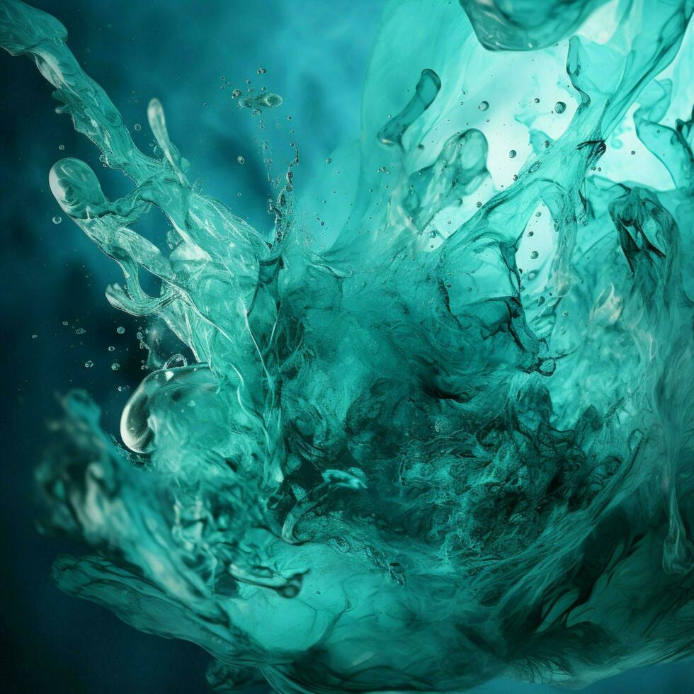 aquamarine color splash photo