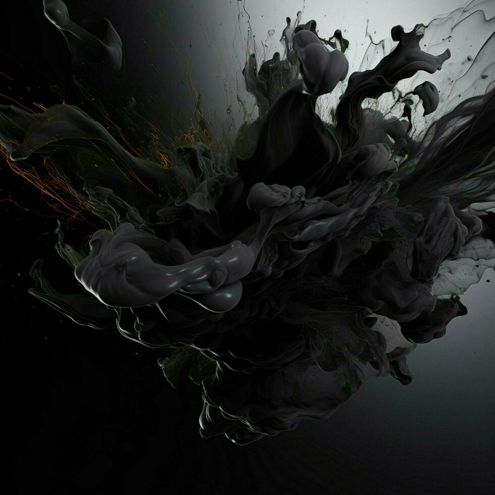 black color splash photo