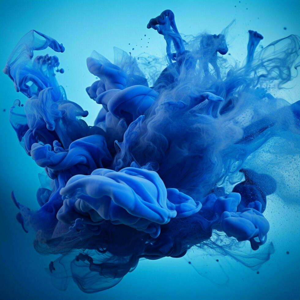 blue color splash photo