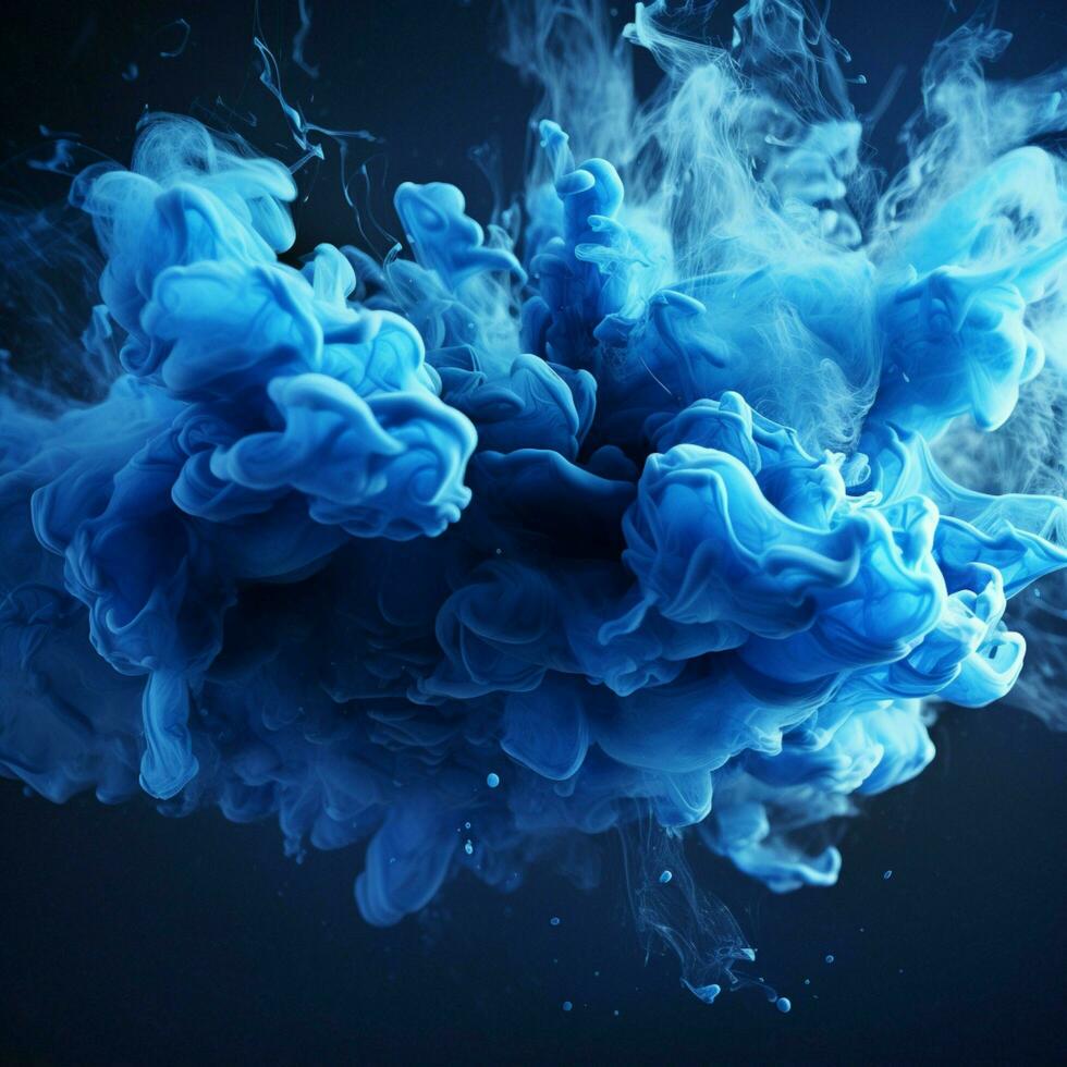 blue color splash photo