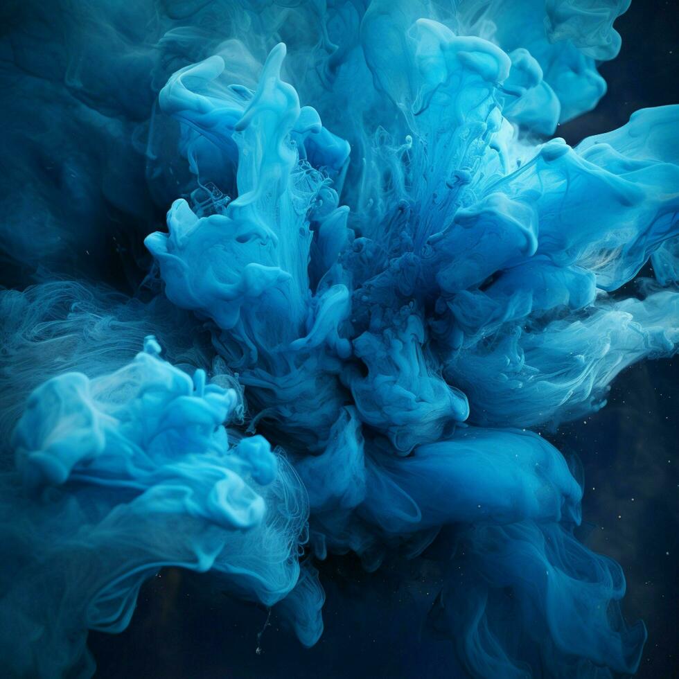 blue color splash photo