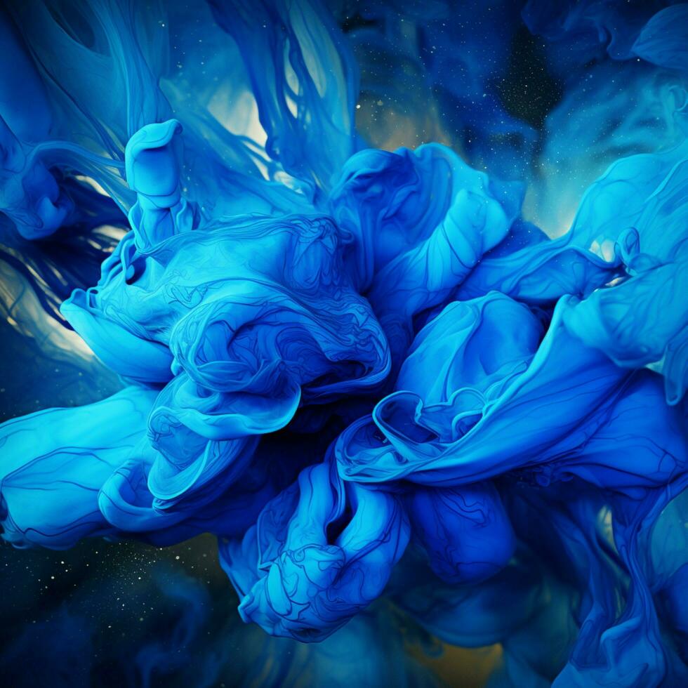 blue color splash photo