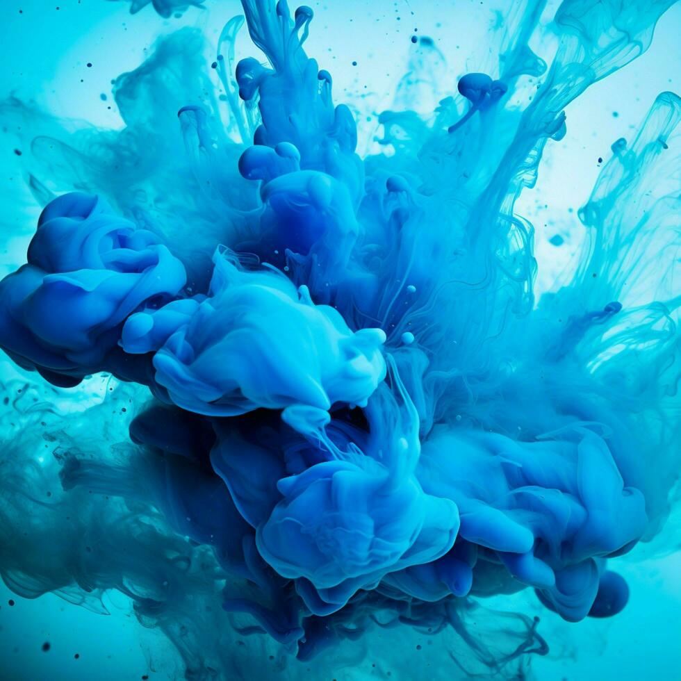 blue color splash photo
