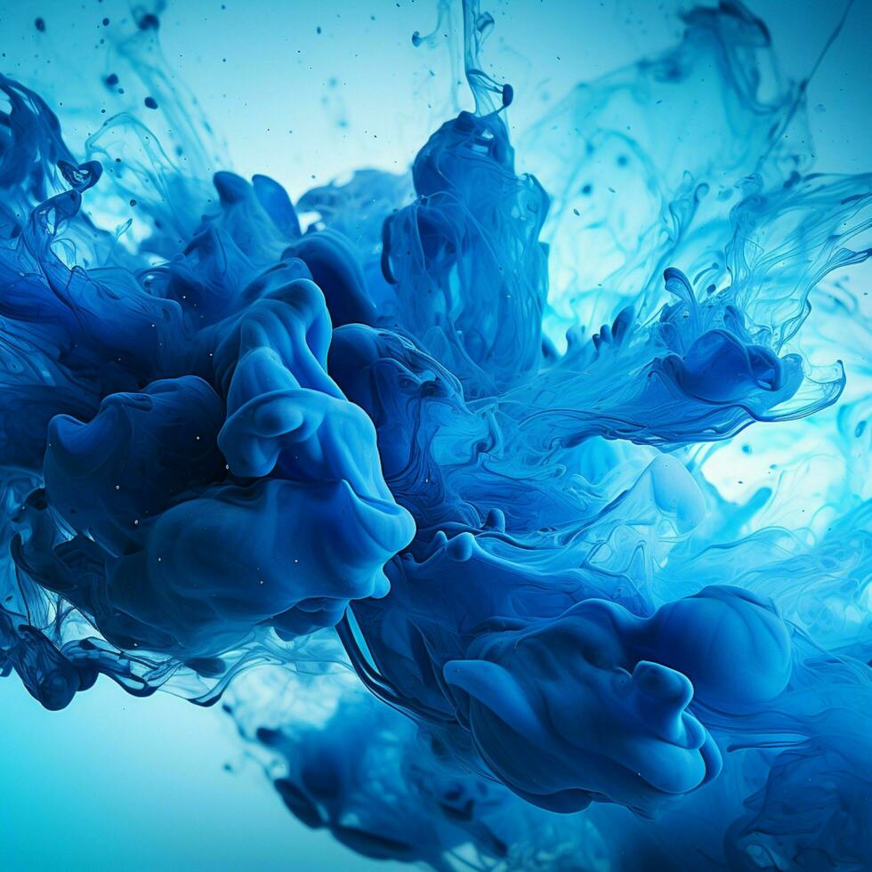 blue color splash photo