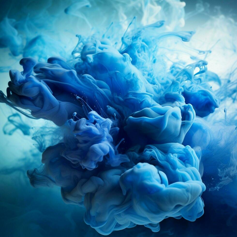 blue color splash photo