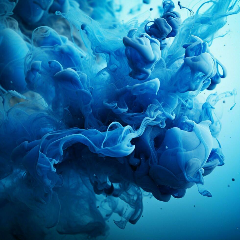 blue color splash photo