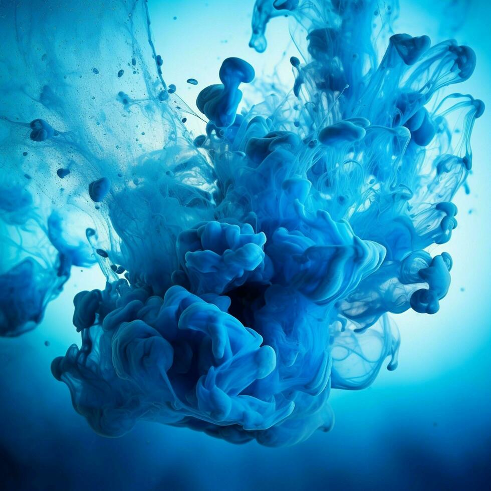 blue color splash photo