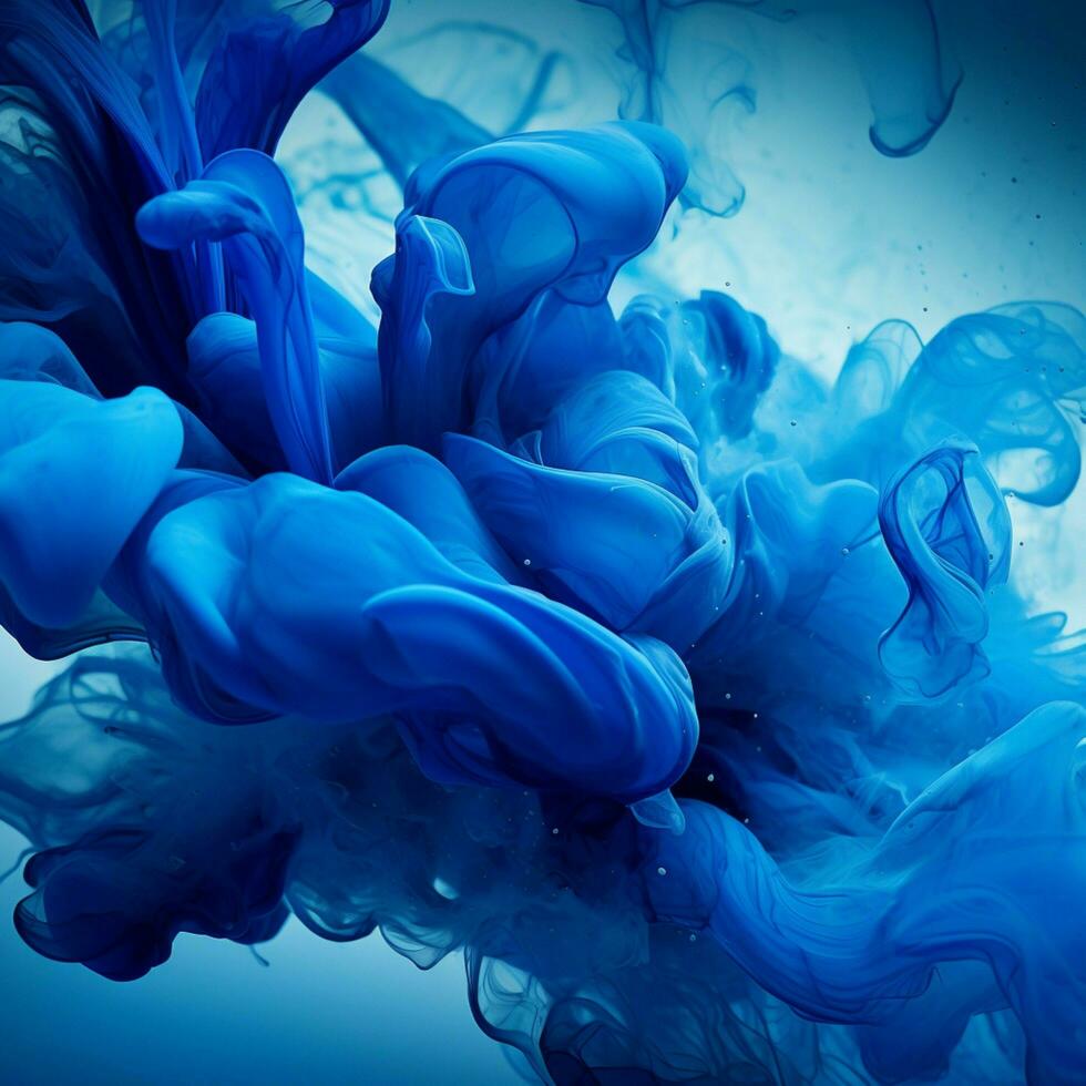 blue color splash photo