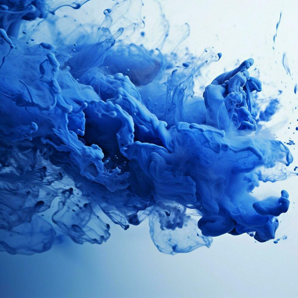 blue color splash photo