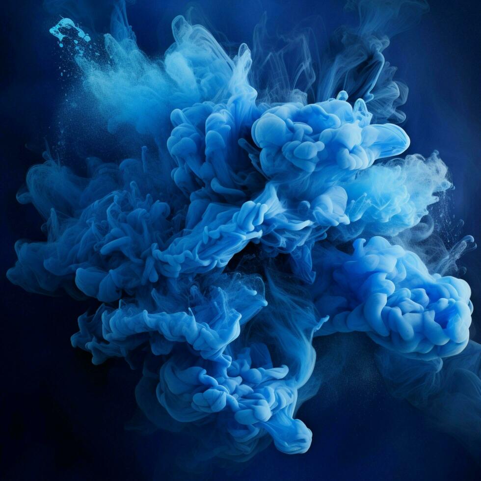 blue color splash photo