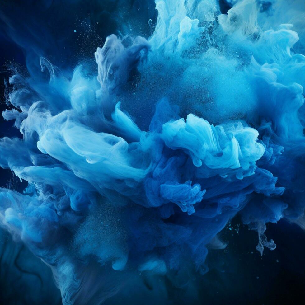 blue color splash photo