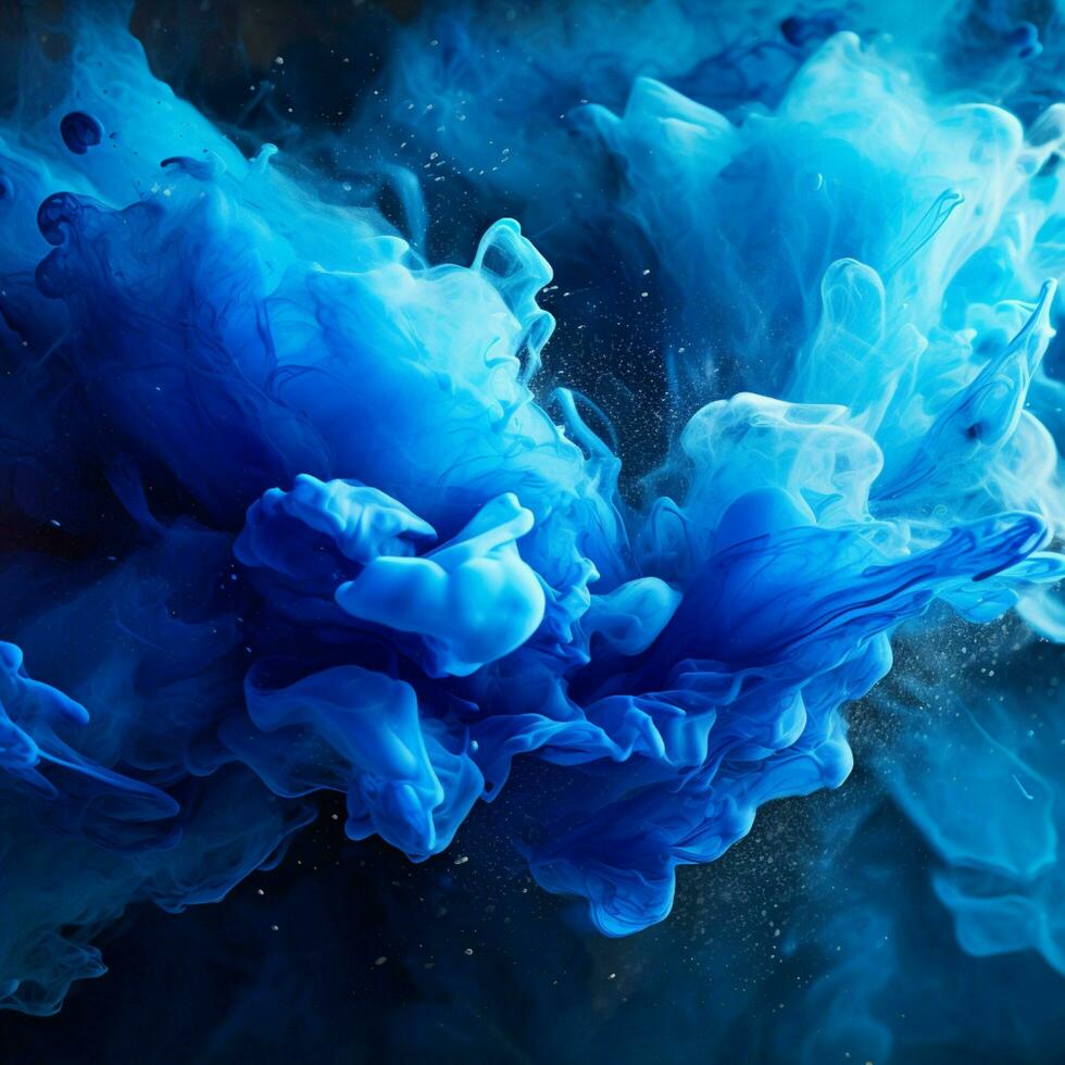 blue color splash photo