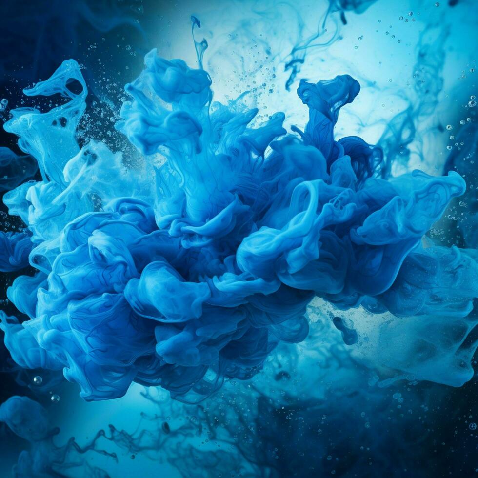 blue color splash photo