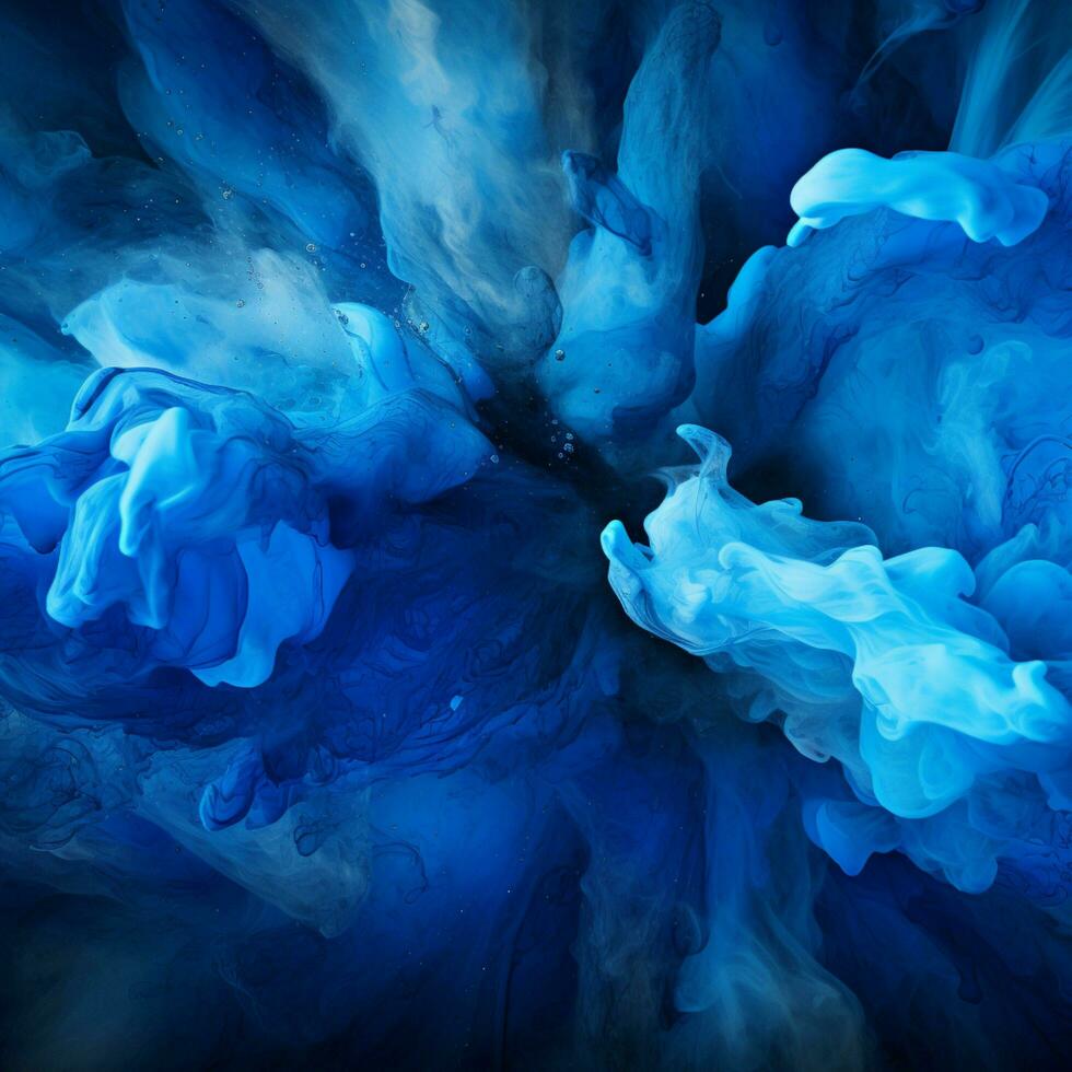 blue color splash photo