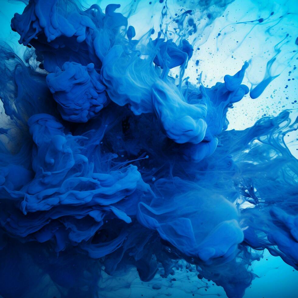 blue color splash photo