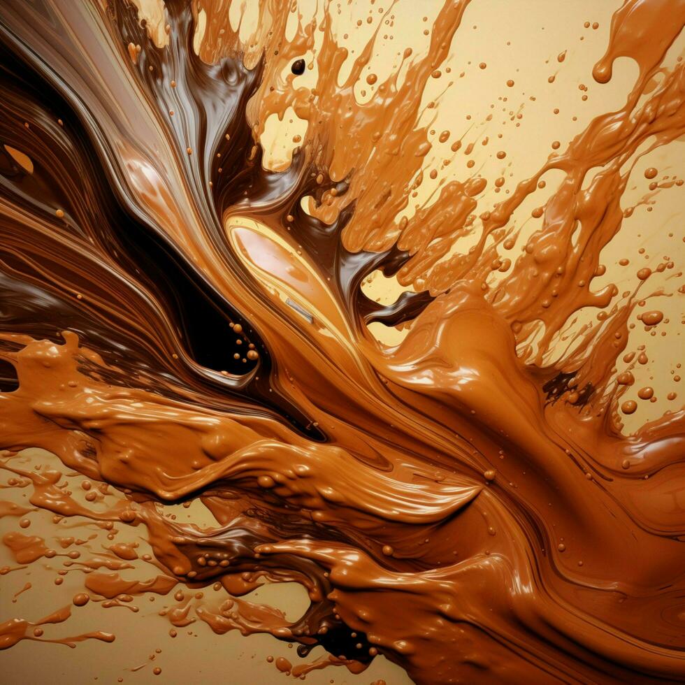 brown color splash photo