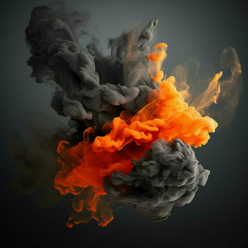 charcoal color splash photo