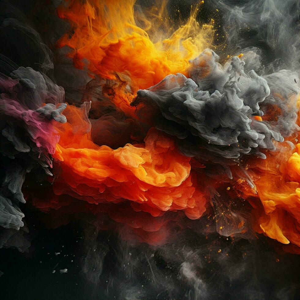 charcoal color splash photo