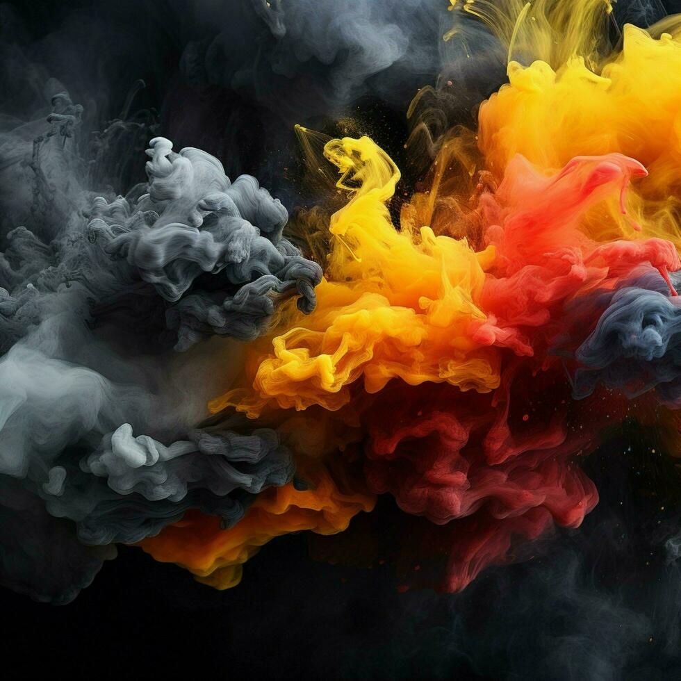 charcoal color splash photo
