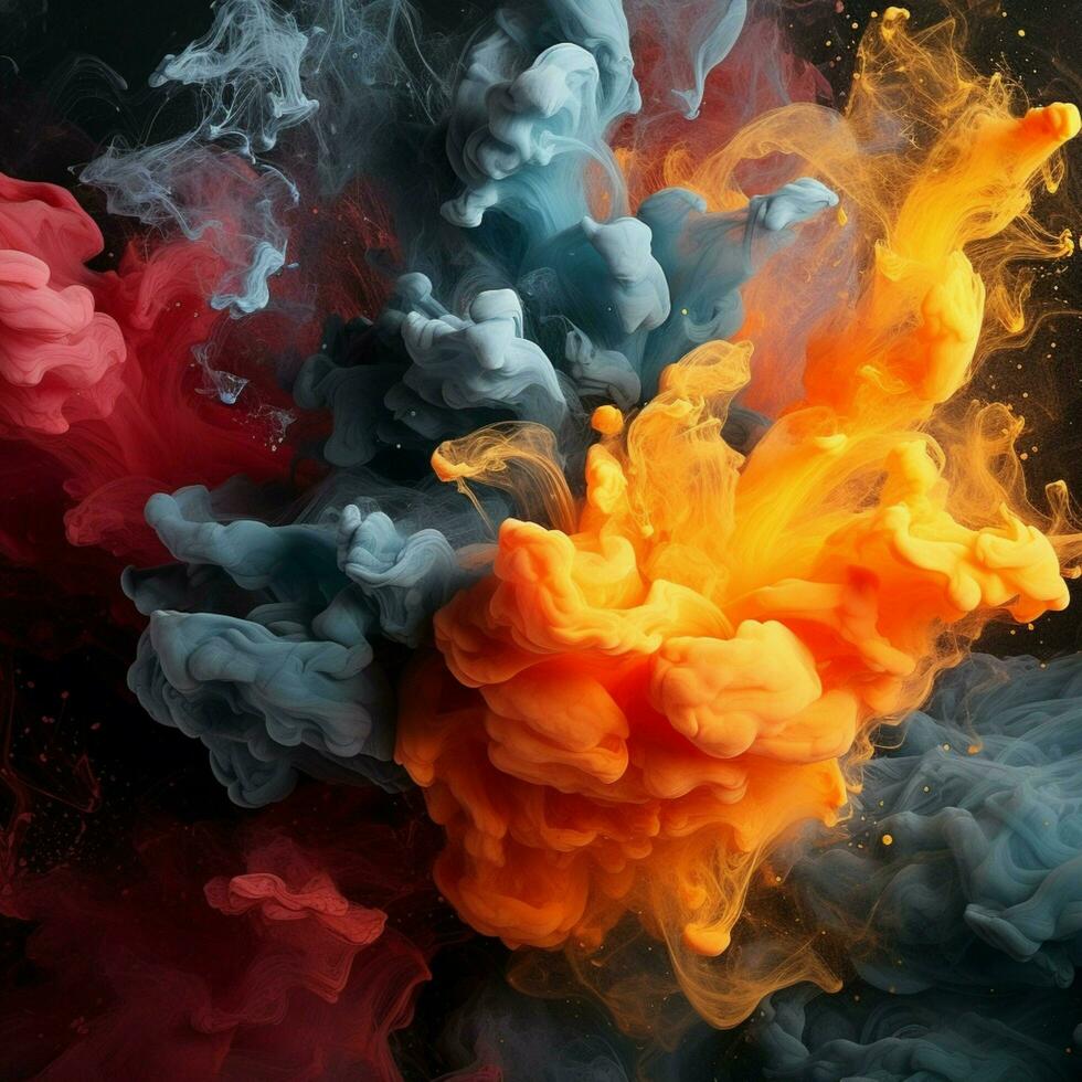 charcoal color splash photo