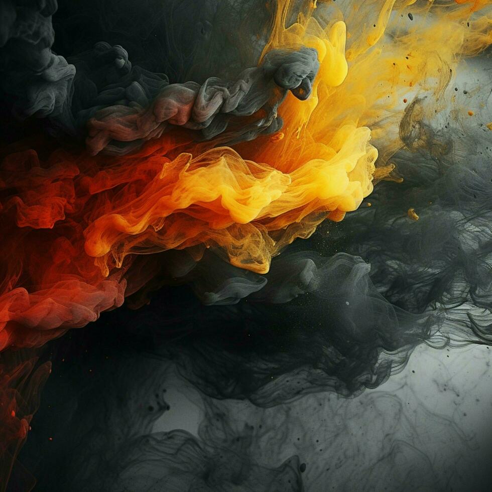 charcoal color splash photo