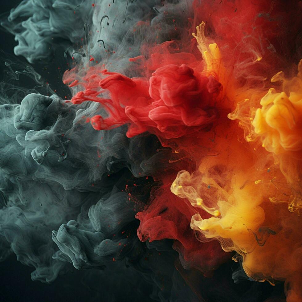 charcoal color splash photo
