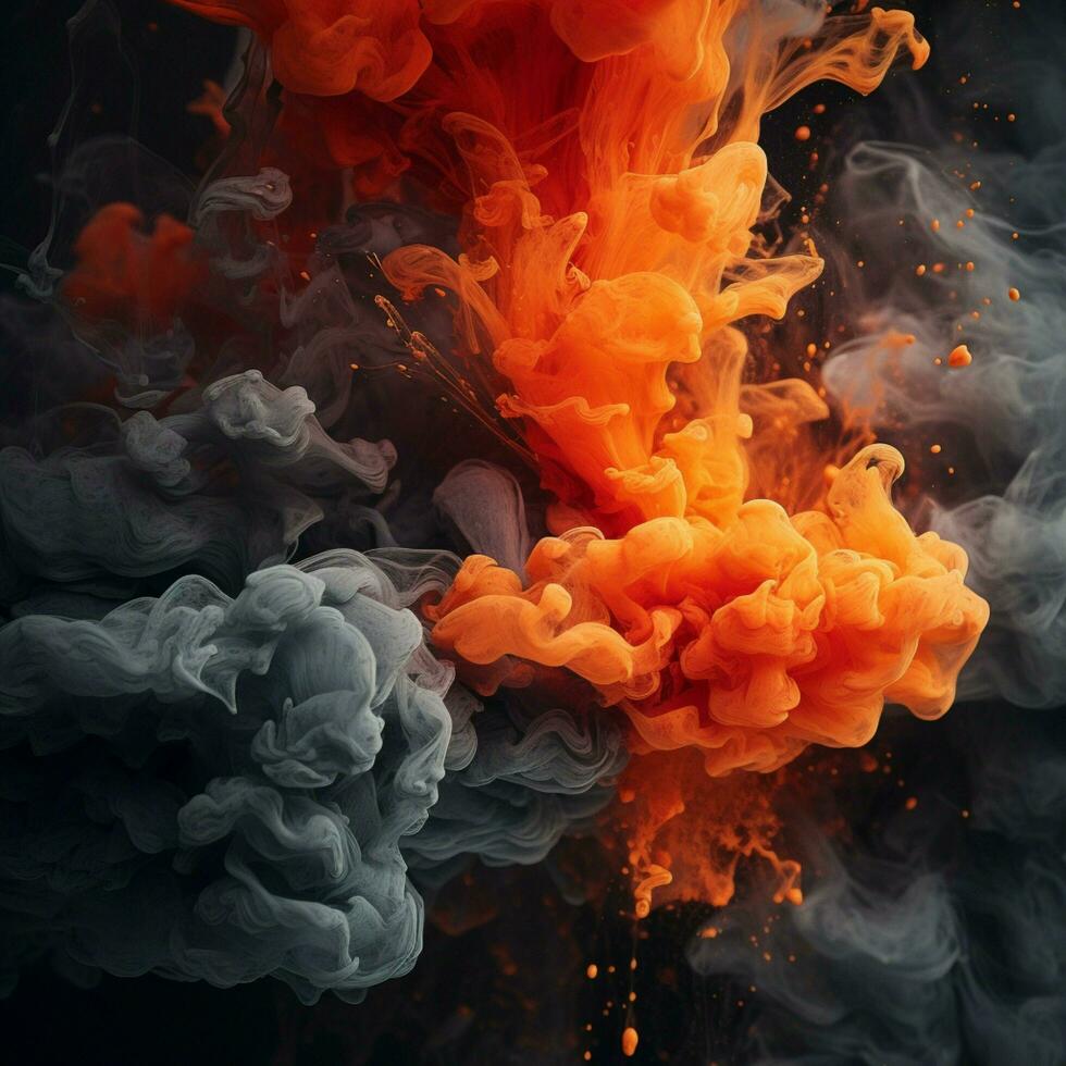 charcoal color splash photo
