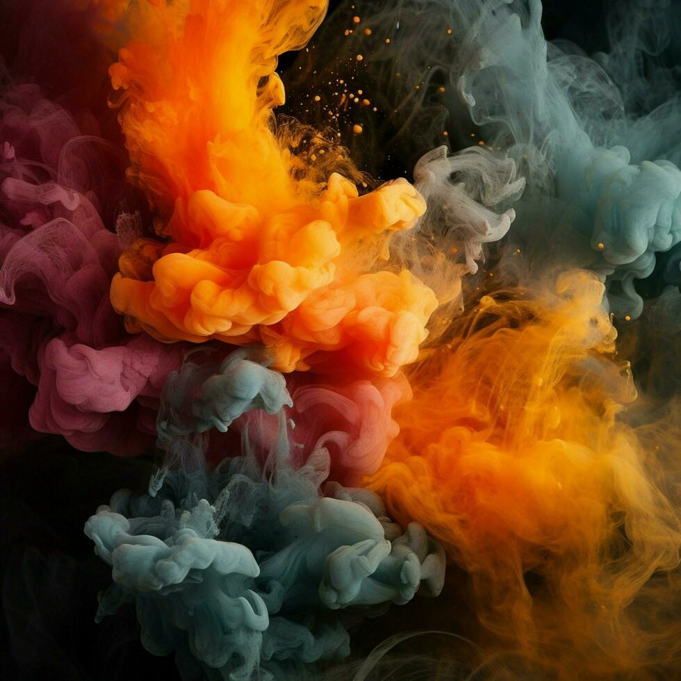 charcoal color splash photo