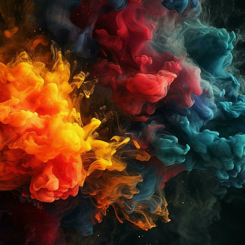 charcoal color splash photo