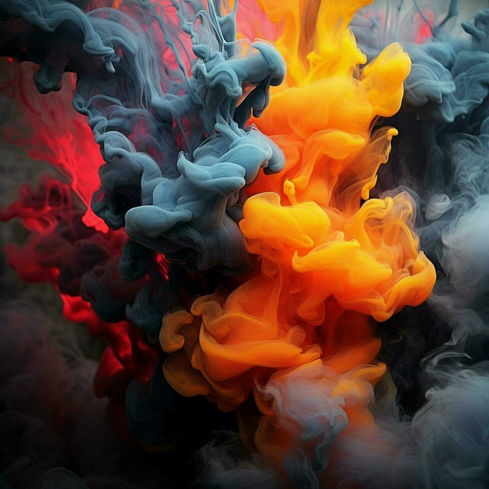 charcoal color splash photo