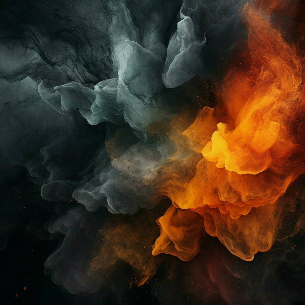 charcoal color splash photo