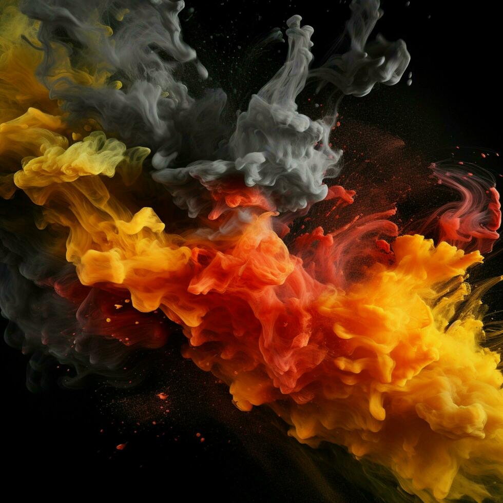 charcoal color splash photo