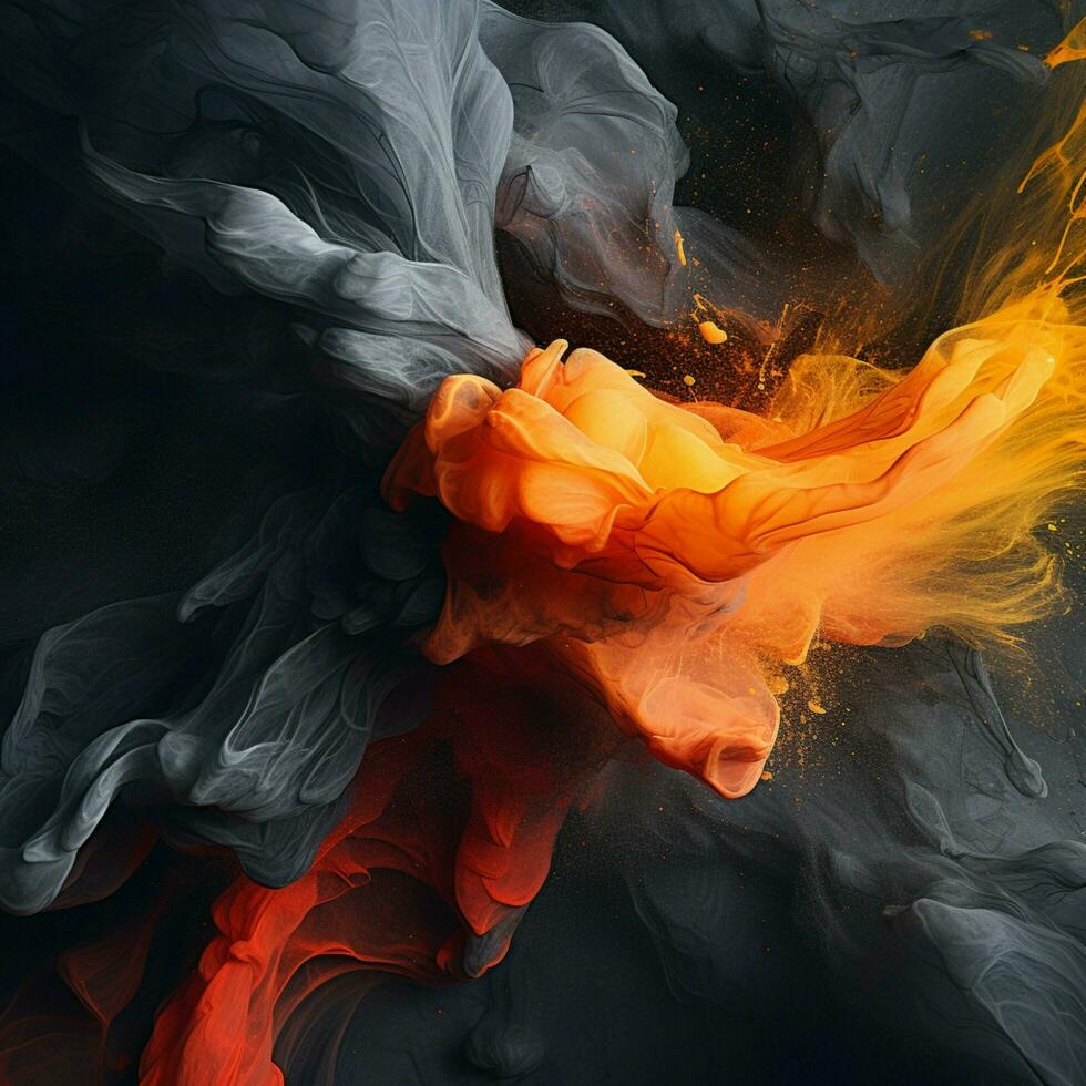 charcoal color splash photo