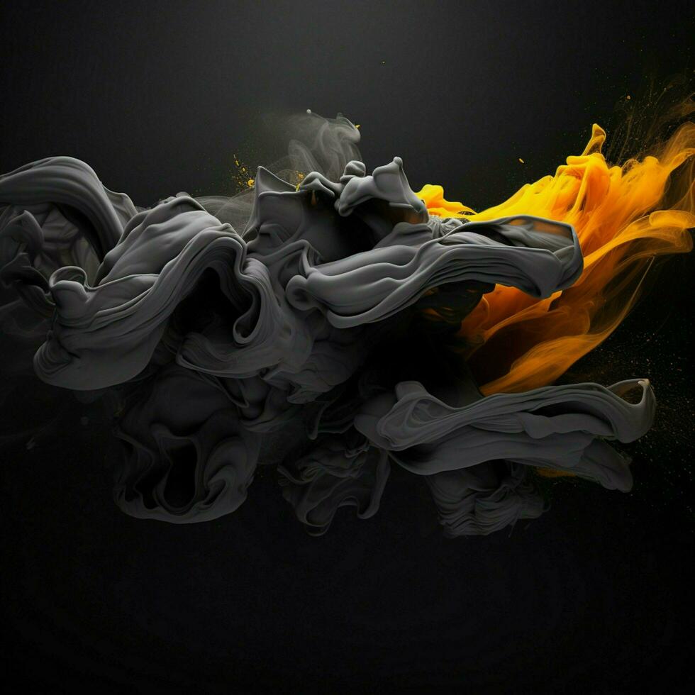 charcoal color splash photo