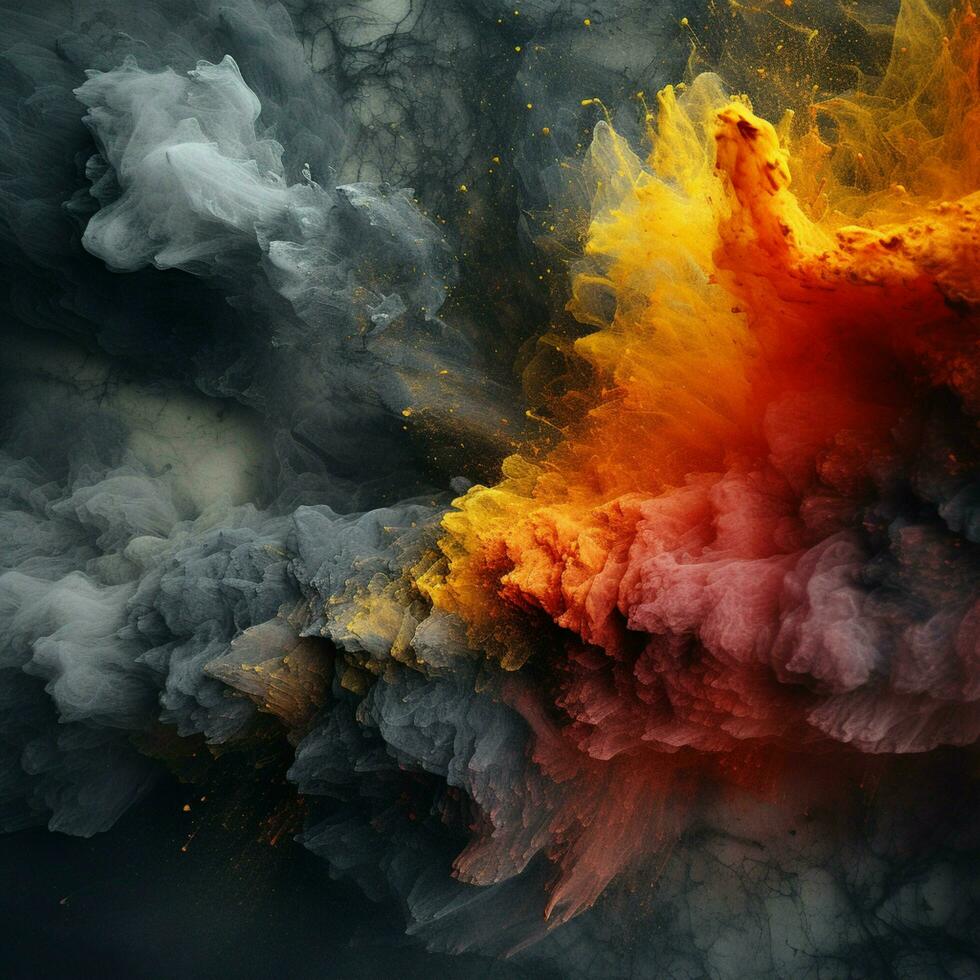 charcoal color splash photo
