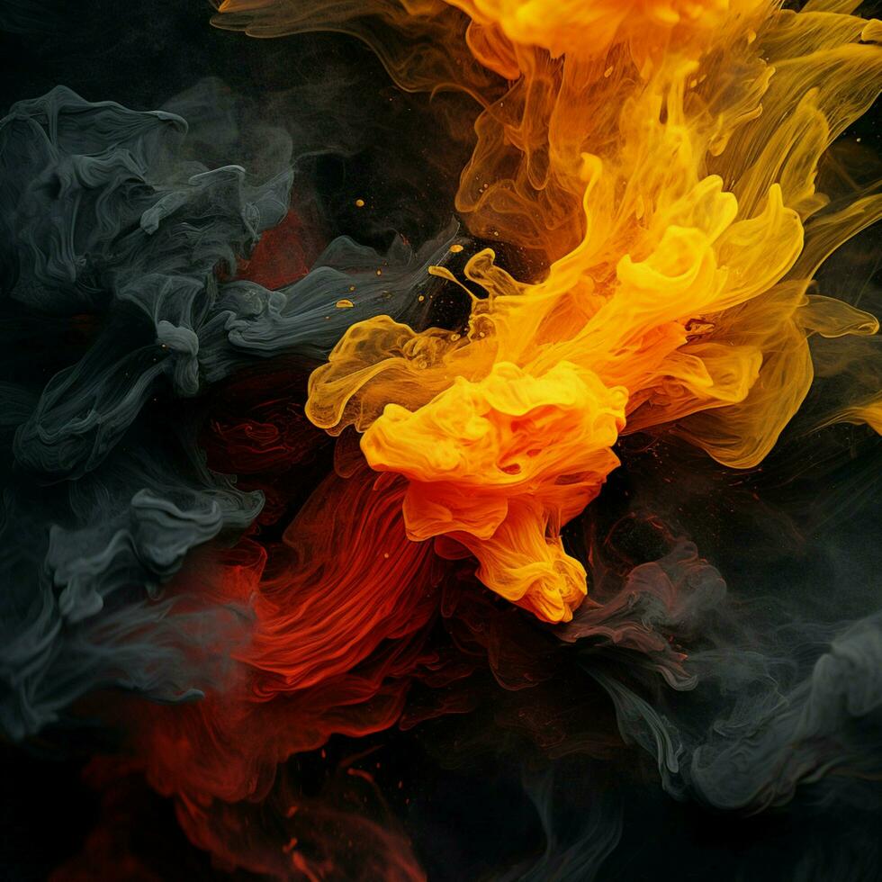 charcoal color splash photo