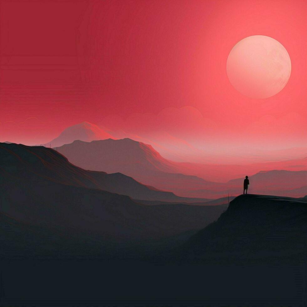 crimson Minimalist wallpaper photo