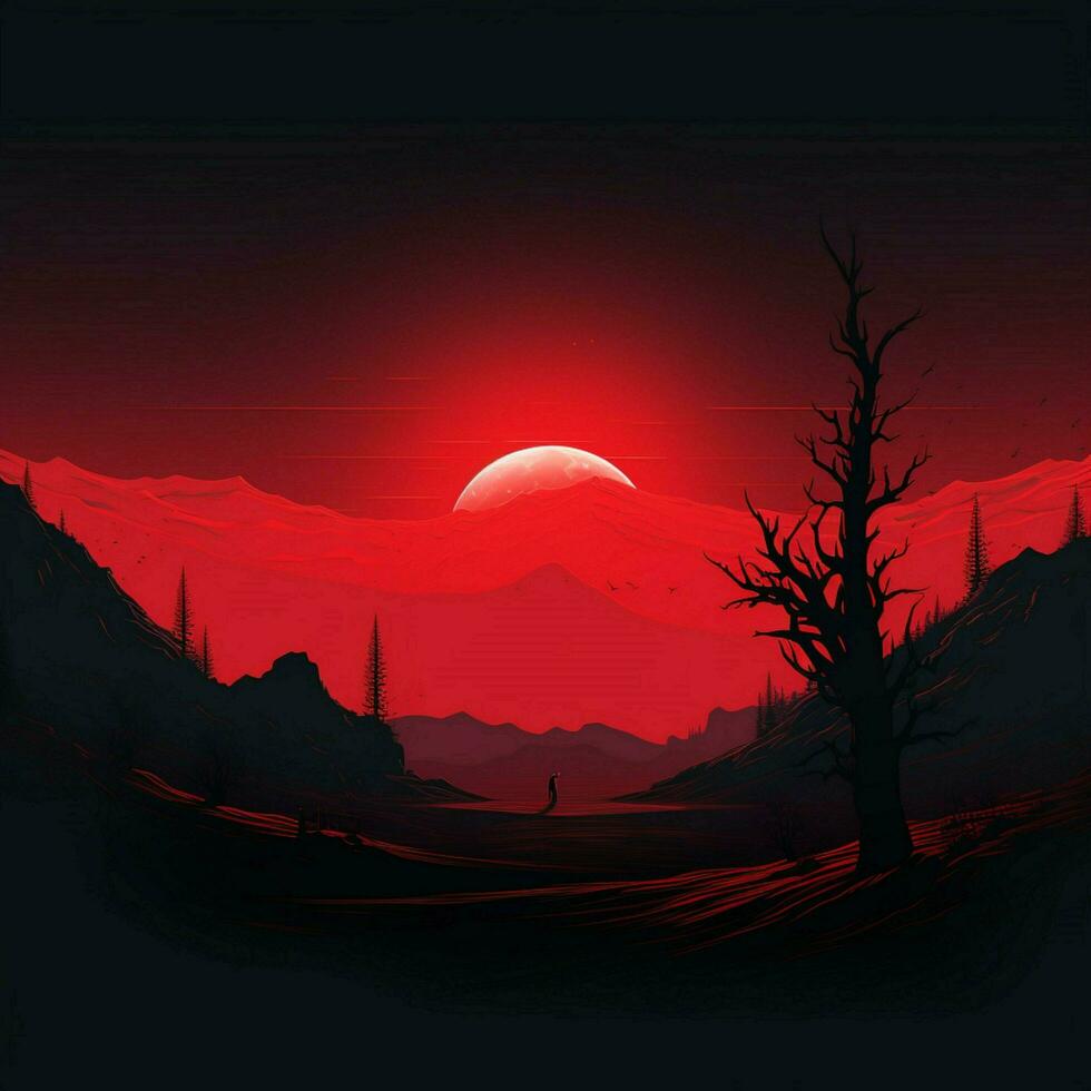 crimson Minimalist wallpaper photo
