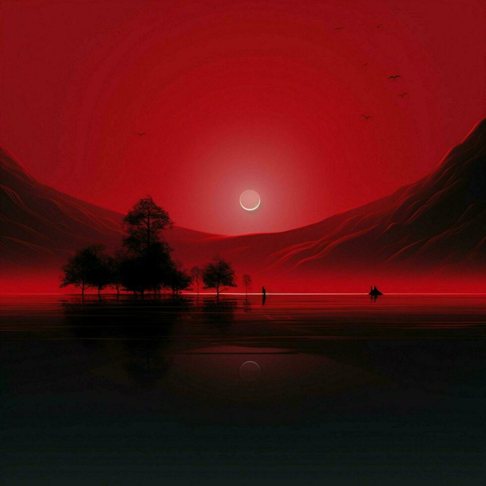 crimson Minimalist wallpaper photo