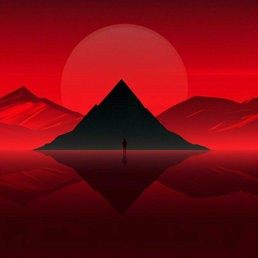 crimson Minimalist wallpaper photo