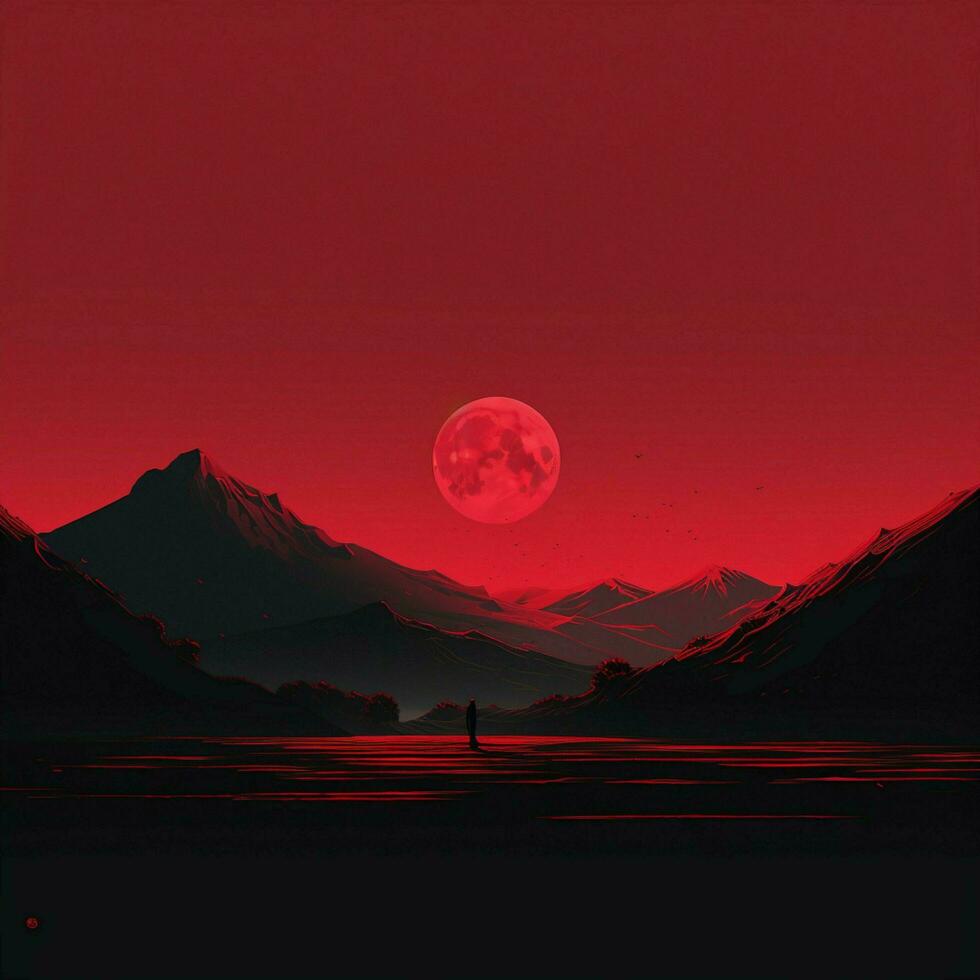 crimson Minimalist wallpaper photo