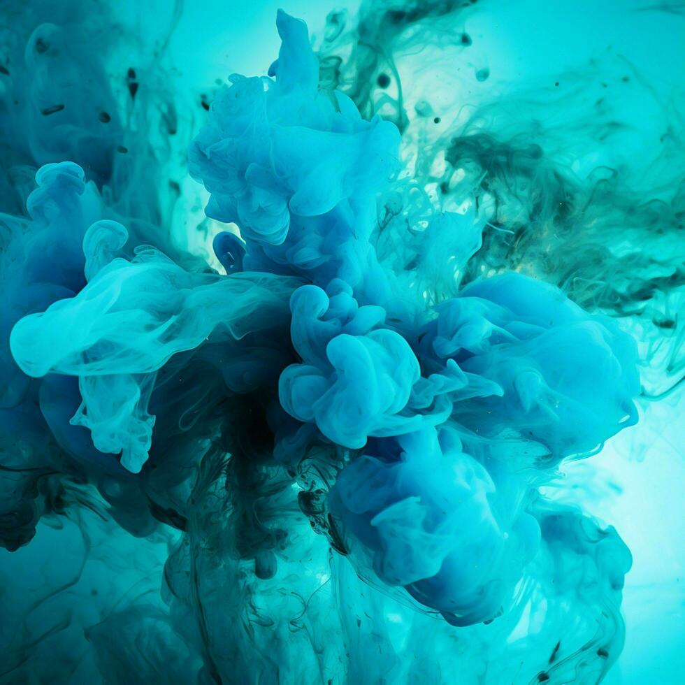 cyan color splash photo