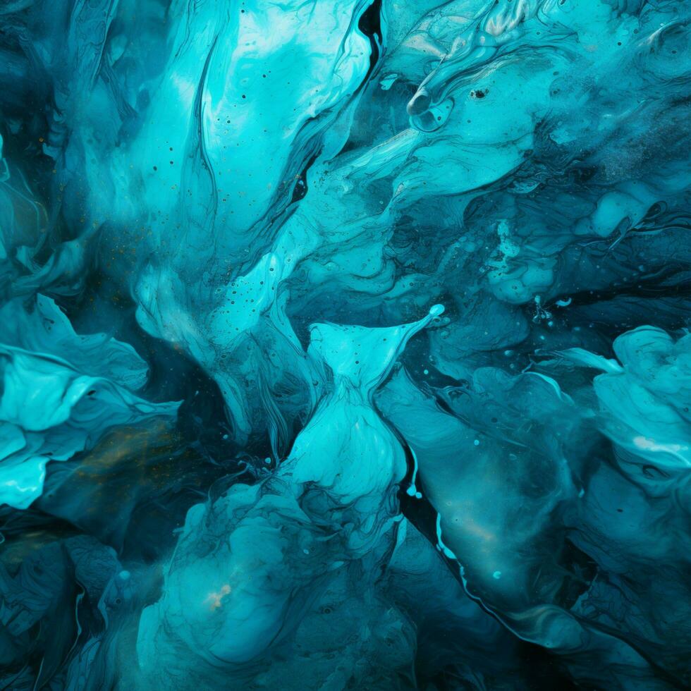 cyan color splash photo