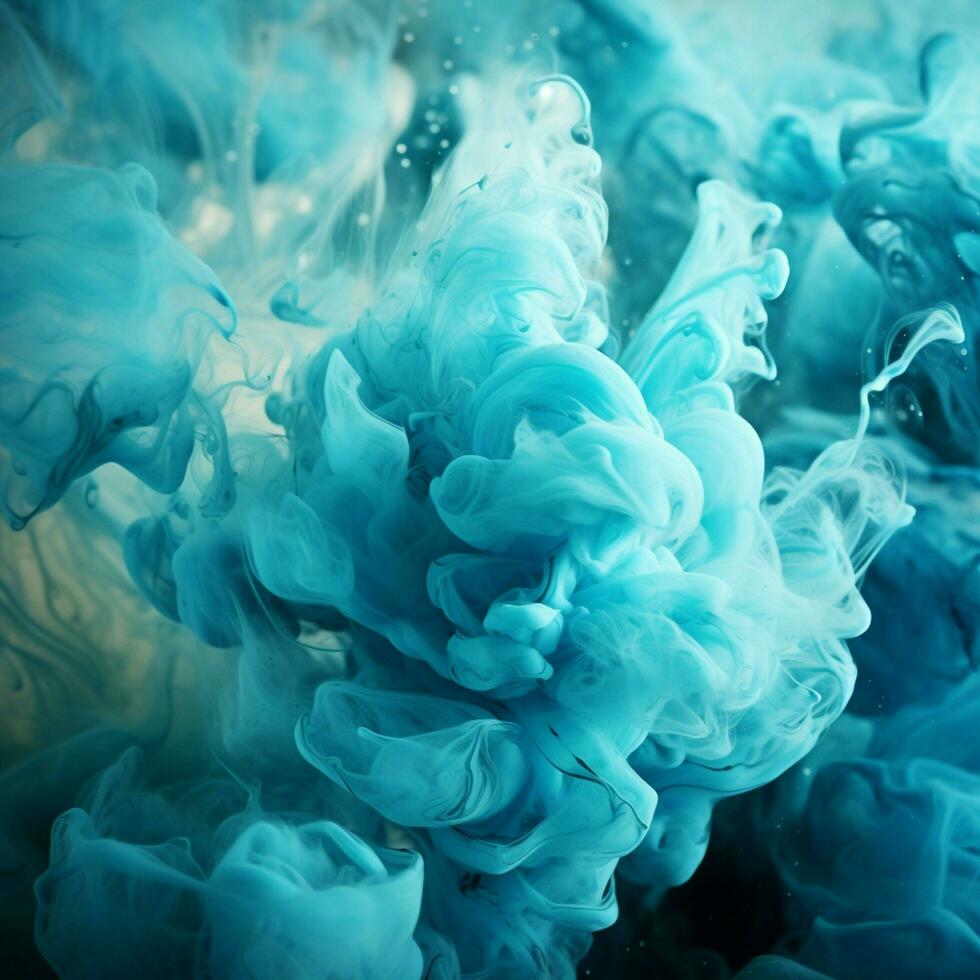 cyan color splash photo